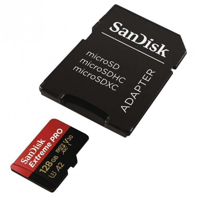 SanDisk Extreme PRO MicroSDXC 170MBs Class 10 with SD
